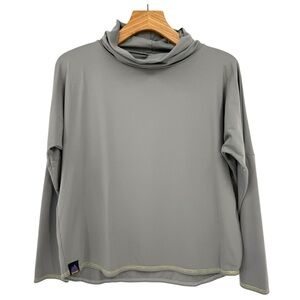 Youer In Reach Pullover Turtleneck Longsleeve Top in Affogato Size L